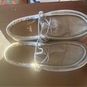 Casual Gray Loafers for Men hey dudes